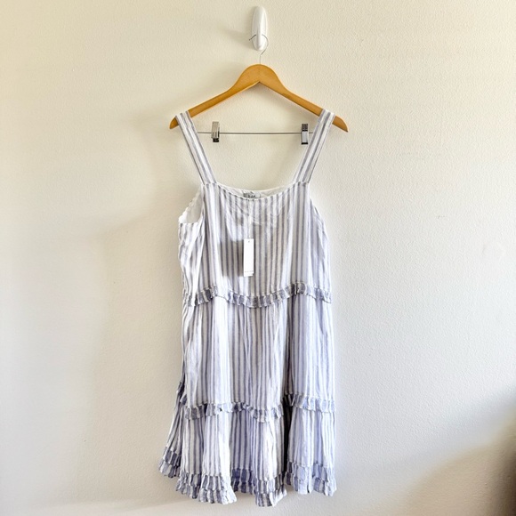 NWT Rails Sandy Blue Iris Striped Mix Sleeveless Dress size XL - Picture 5 of 11